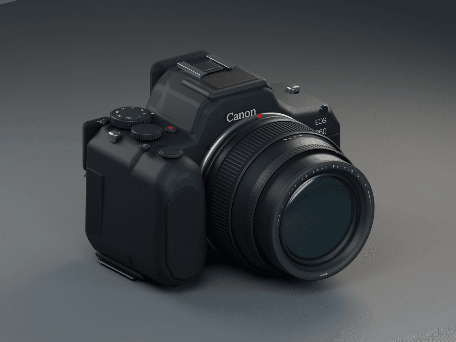 Eigene 3D-Darstellung der Canon EOS R50