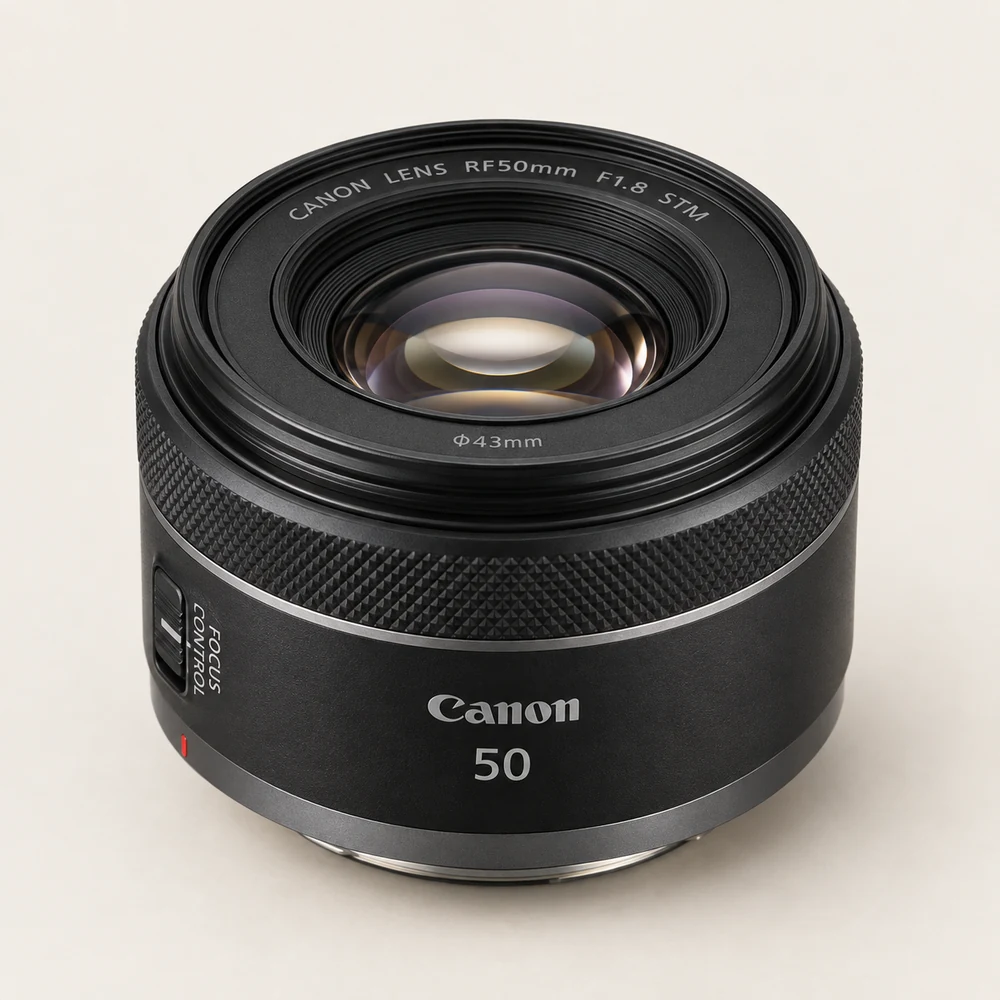 RF 50mm F1.8 · Produktvisualisierung